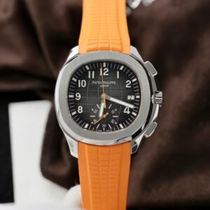 patek philippe aquanaut 40mm roségold braun rubber strap (kopie)